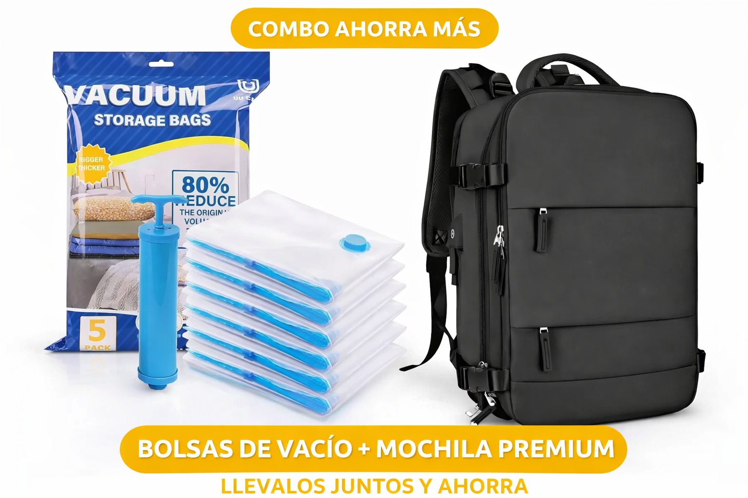 COMBO MALETA AMAZON + BOLSA VACUM